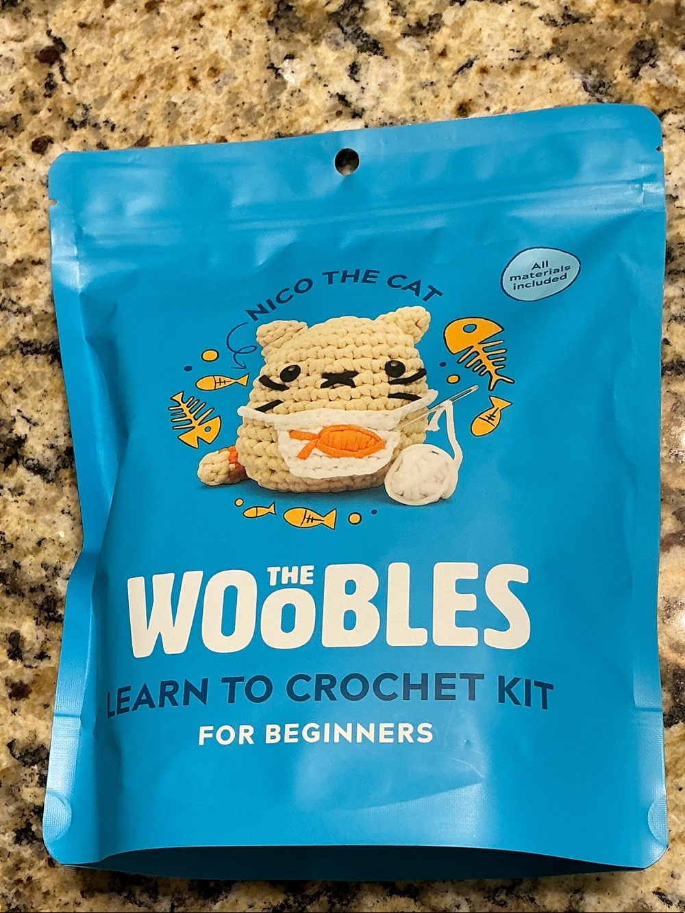 The Woobles Learn to Crochet Kit - Nico the Cat